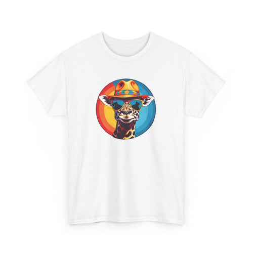 T shirt Animal Girafe avec Lunettes - Design Original idée cadeau tee shirt pour homme et femme