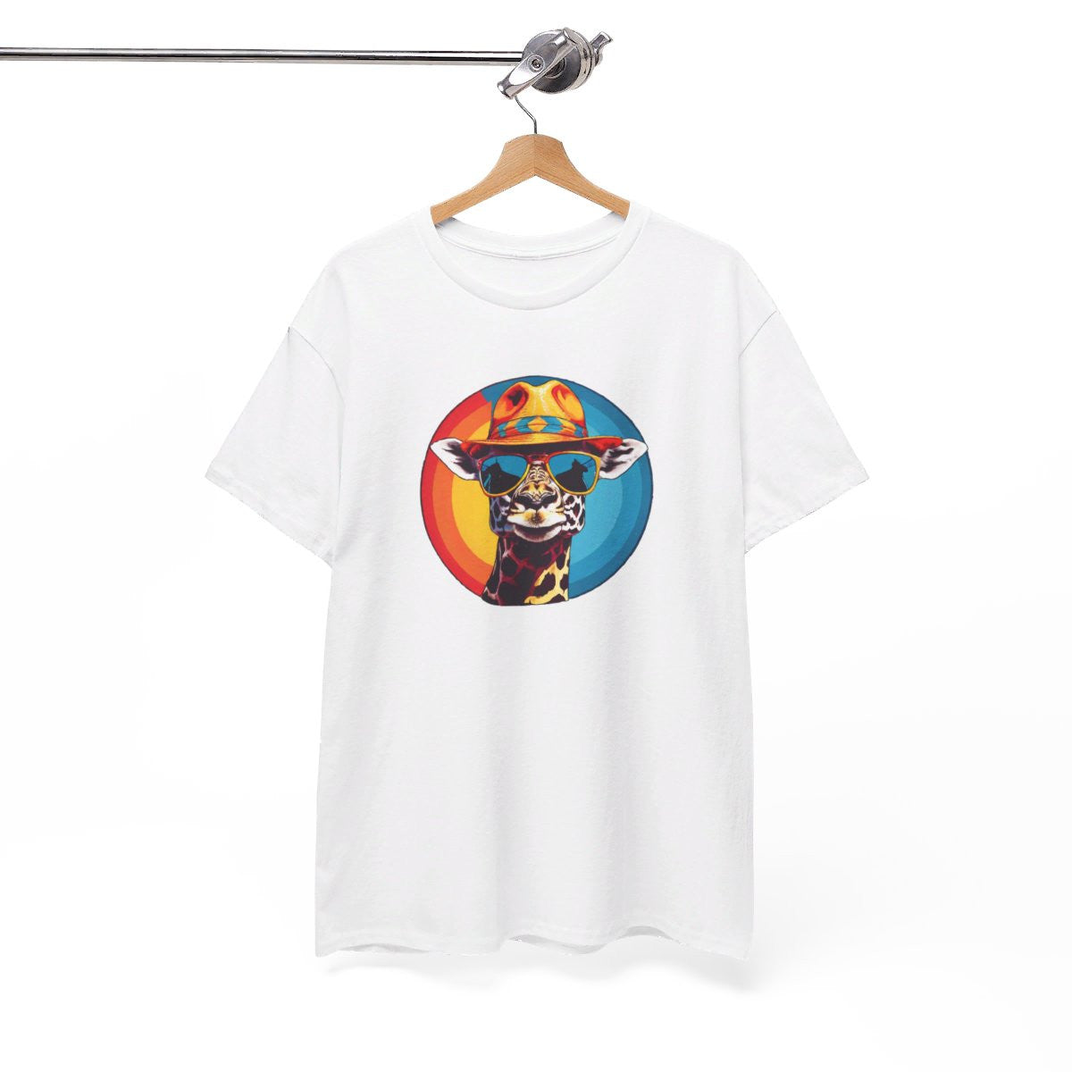 T shirt Animal Girafe avec Lunettes - Design Original idée cadeau tee shirt pour homme et femme