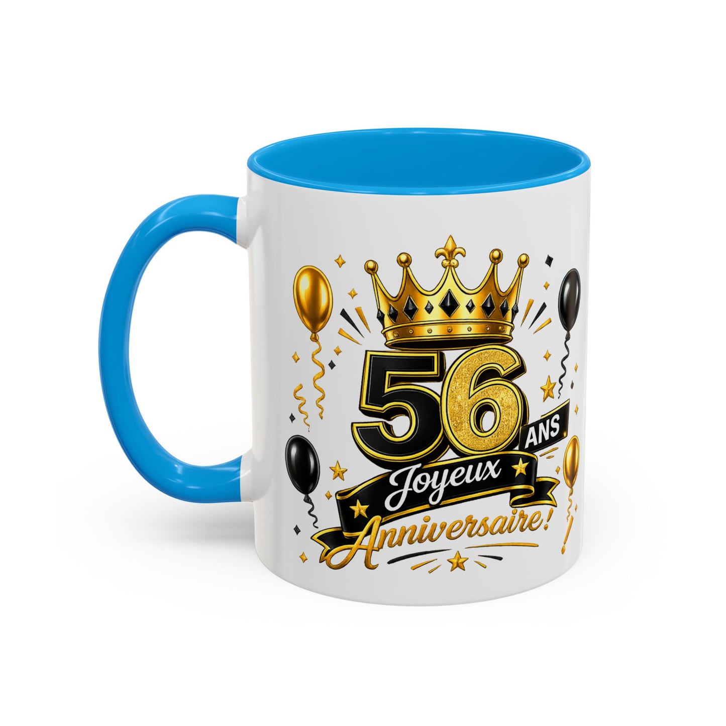Mug Joyeux 56 Ans – Tasse Anniversaire 56 Ans – Cadeau Original pour Femme Homme – Idée Cadeau 56e Anniversaire