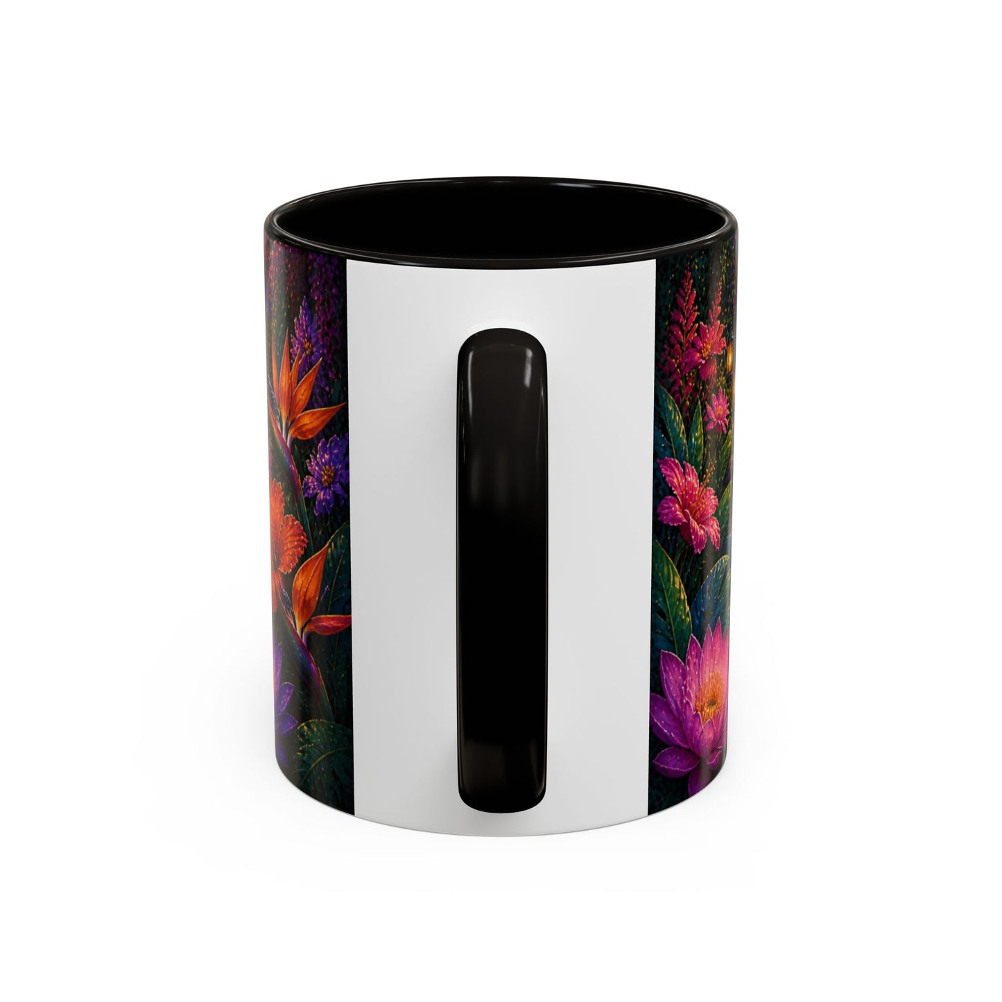 Tasse Loutre et Carpes Koi – Mug Jardin Japonais et Fleurs Tropicales – Design Artistique Relaxant – Céramique 325ml