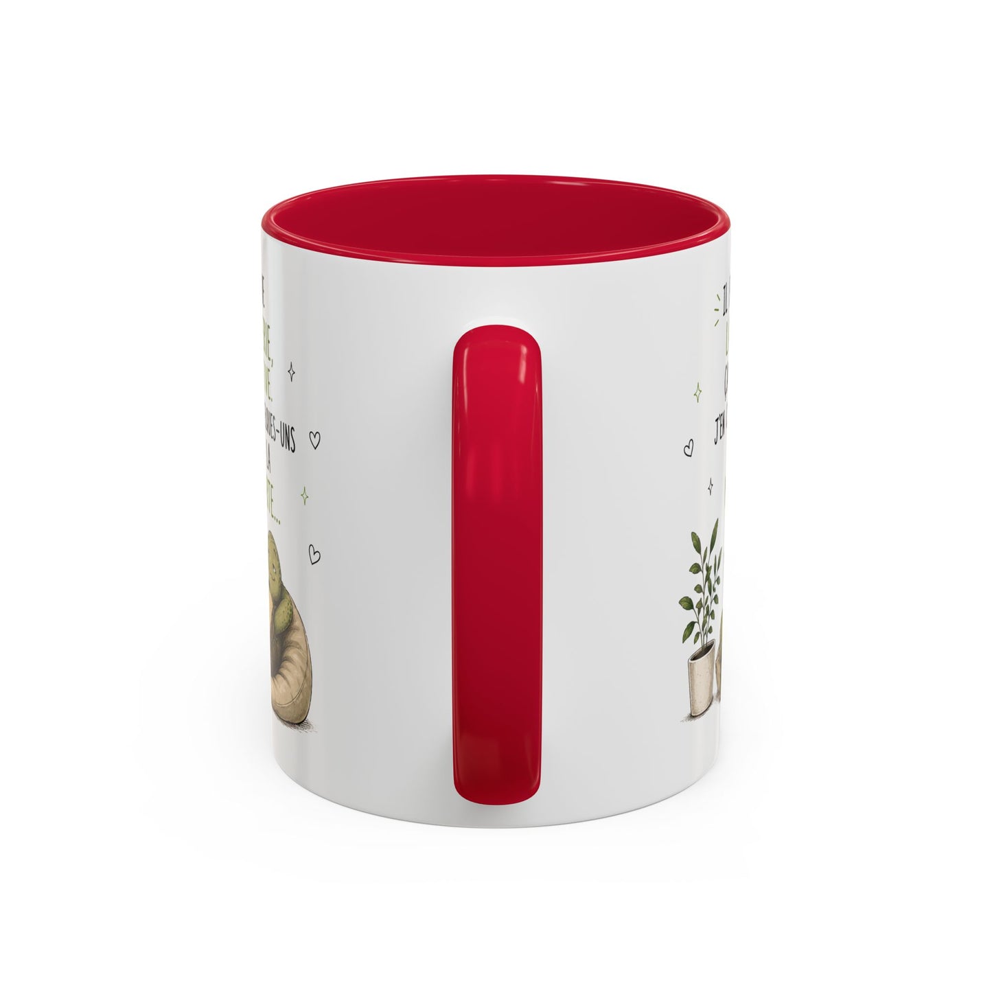 Tasse Tortue Drôle Homme et Femme – Mug Humour Jardinage Plantes Main Verte – Cadeau Original Amusant 325 ml