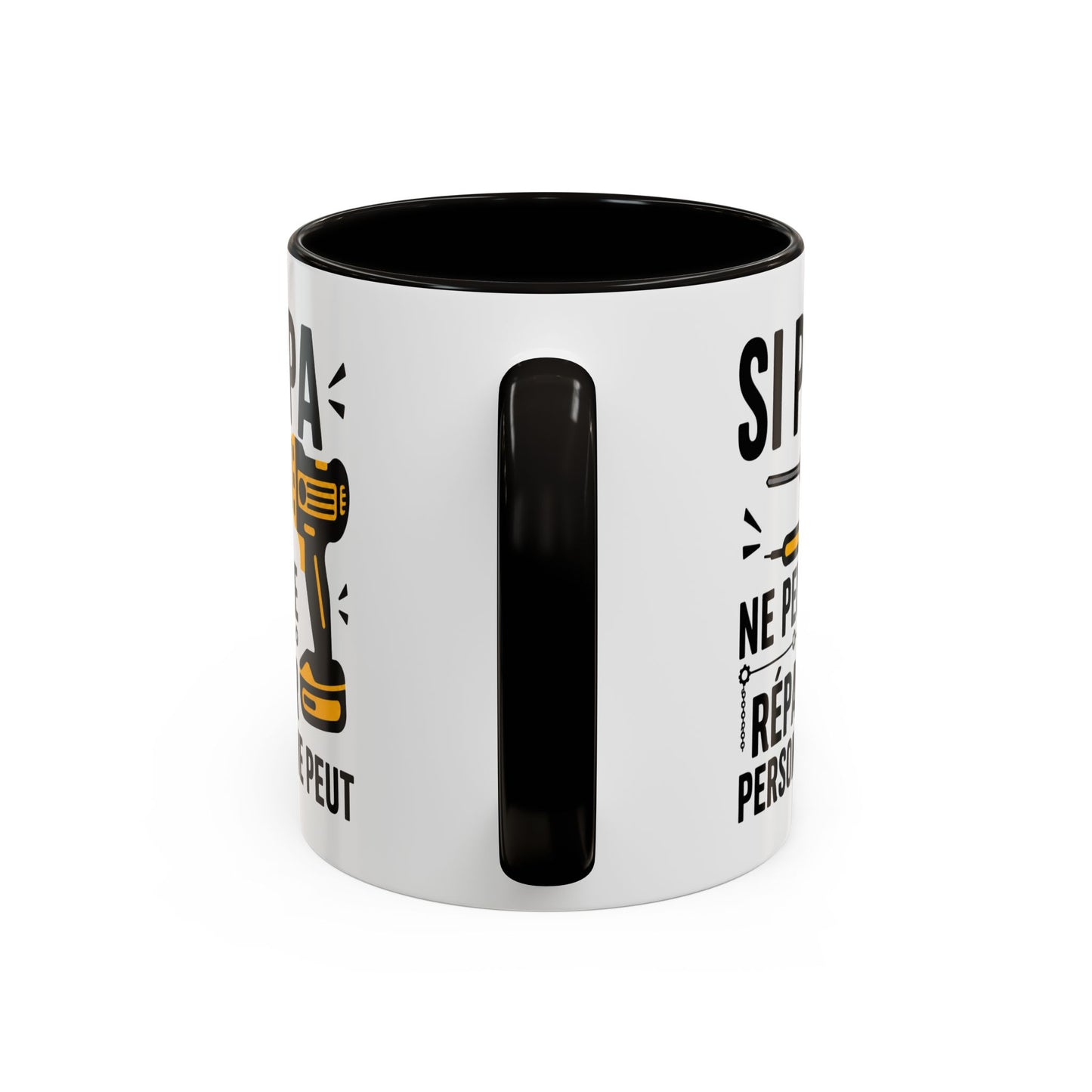 Tasse Si Papa Ne Peut Le Réparer Personne Ne Peut – Mug Humour Bricolage – Cadeau Papa Bricoleur 325ml
