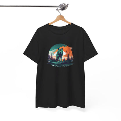 T shirt animal Loup Sauvage - Design Puissant cadeau tee shirt pour Homme et Femme