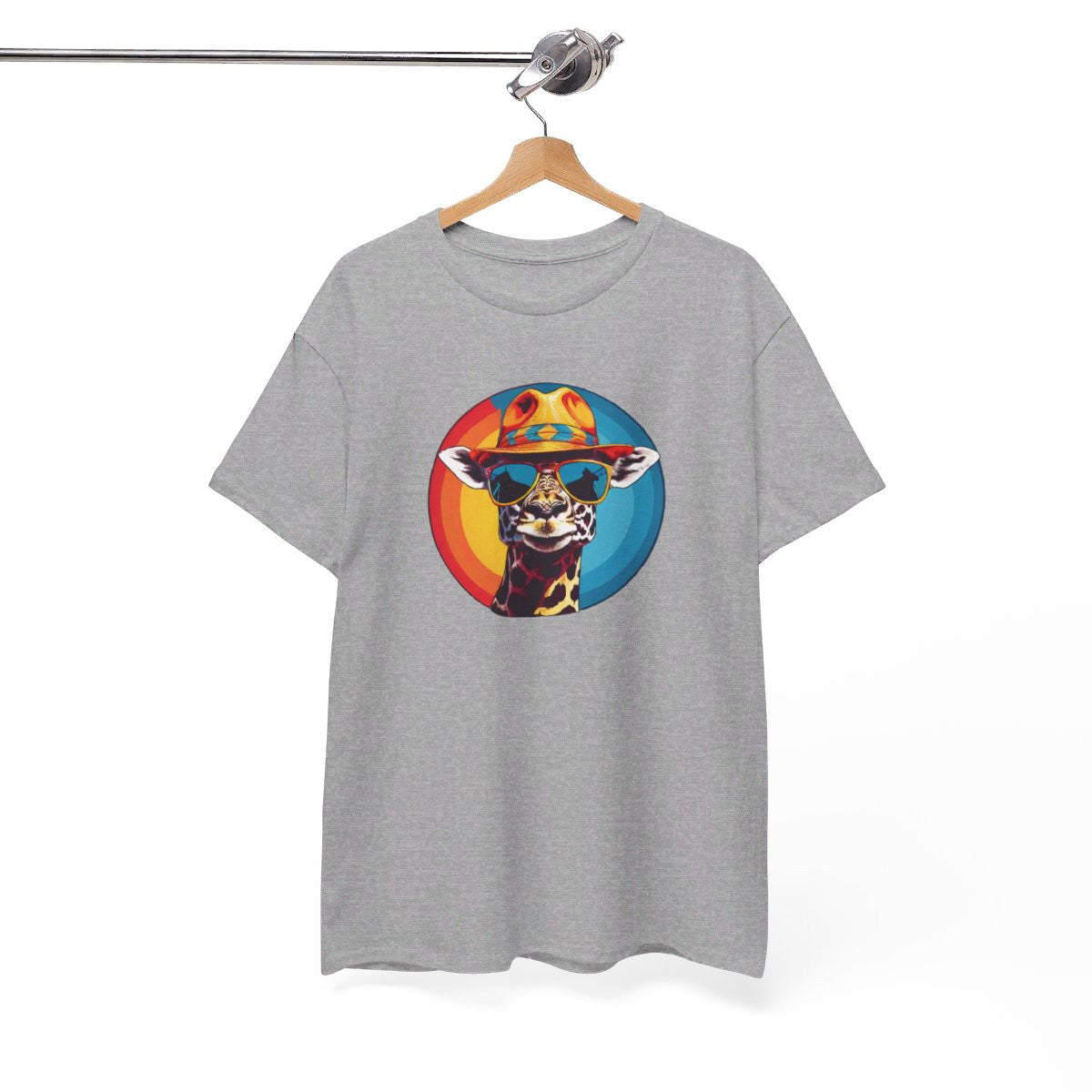 T shirt Animal Girafe avec Lunettes - Design Original idée cadeau tee shirt pour homme et femme