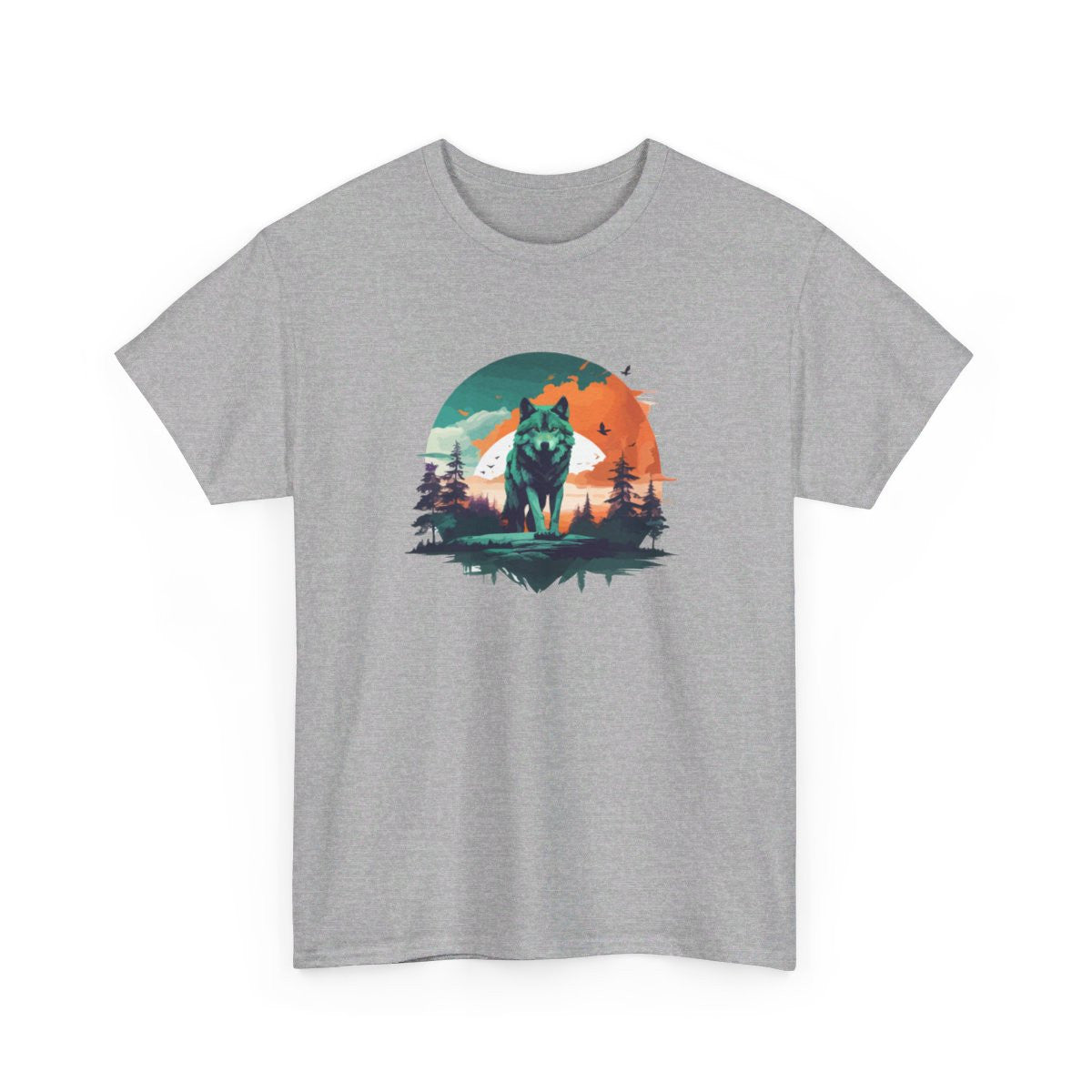 T shirt animal Loup Sauvage - Design Puissant cadeau tee shirt pour Homme et Femme