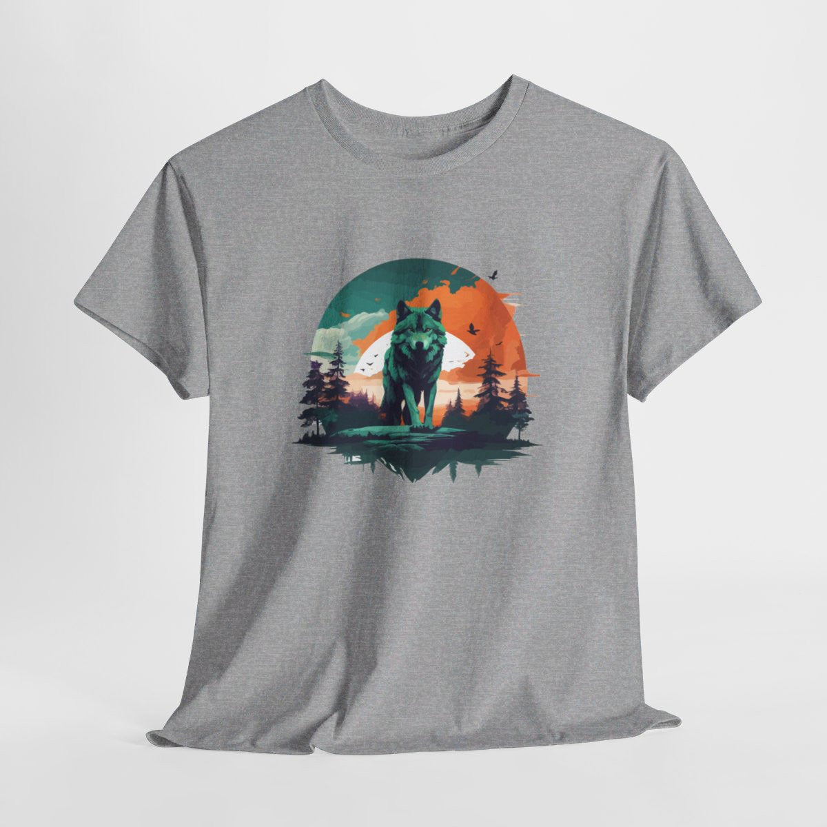 T shirt animal Loup Sauvage - Design Puissant cadeau tee shirt pour Homme et Femme
