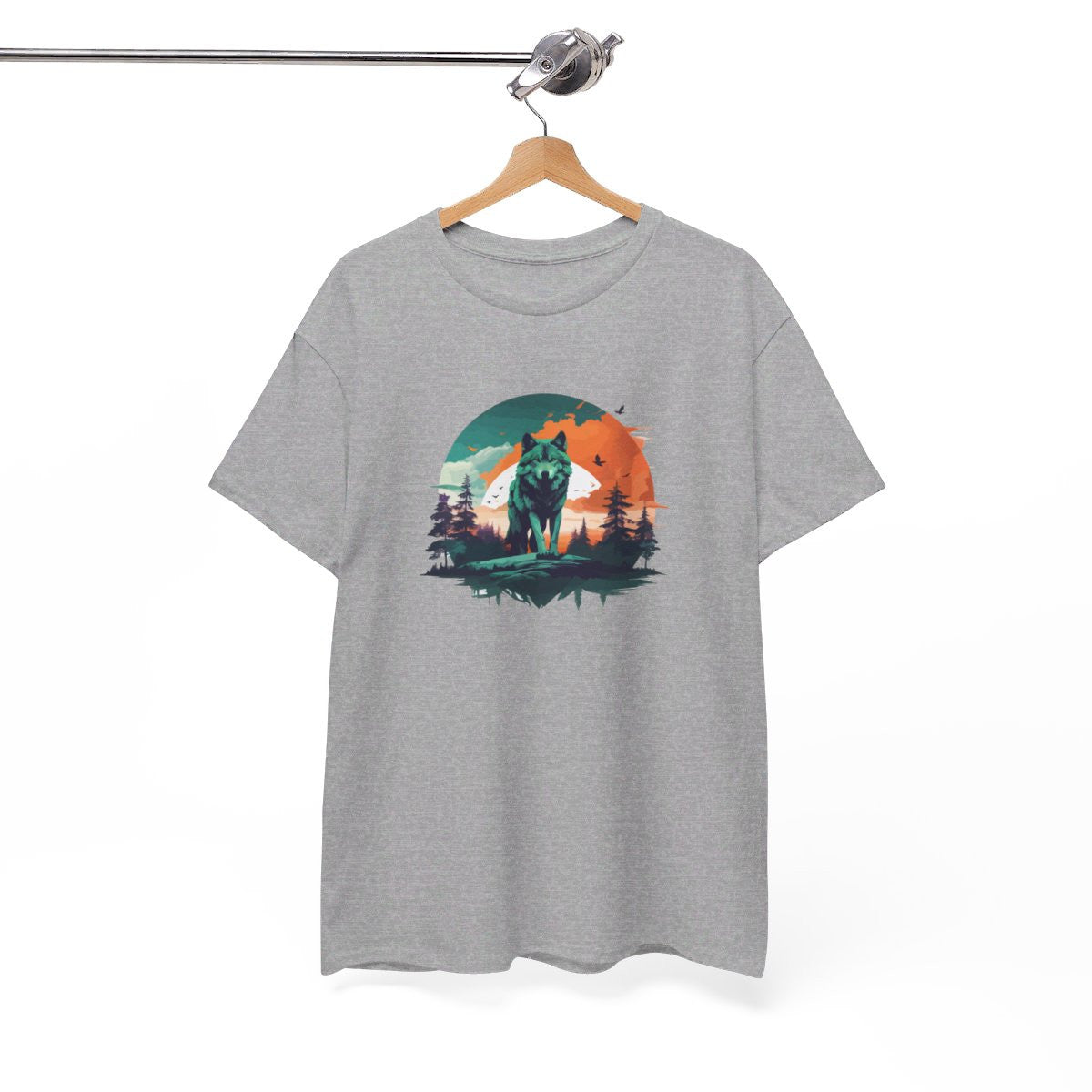 T shirt animal Loup Sauvage - Design Puissant cadeau tee shirt pour Homme et Femme