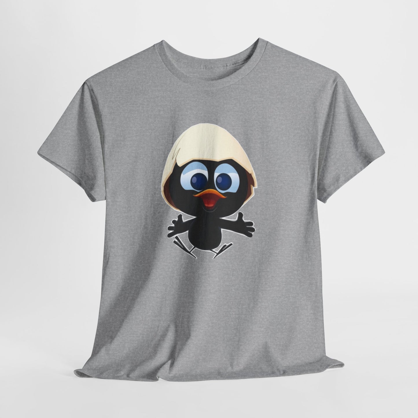 T-Shirt Calimero – Design Poussin Mignon avec Coquille – Tee-Shirt Cartoon Nostalgie Adulte