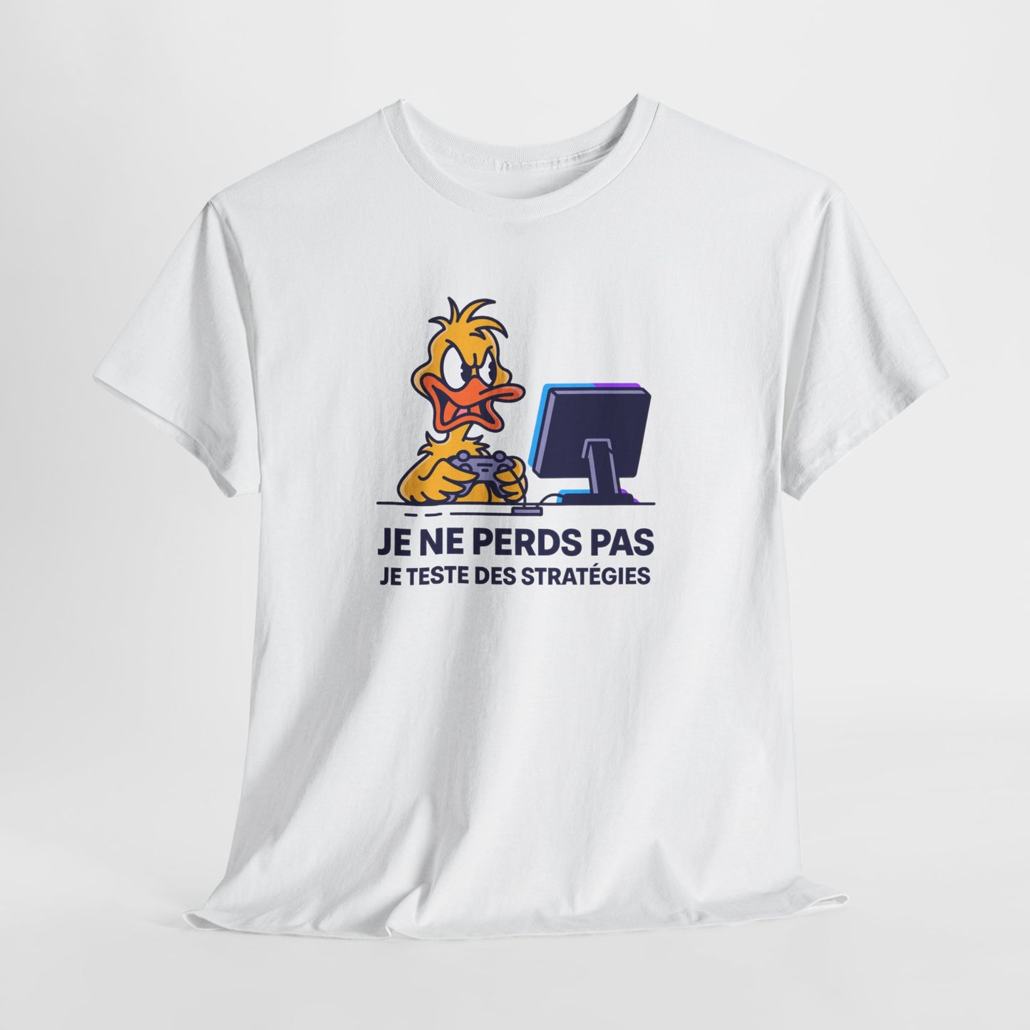 T-Shirt Gamer Humour Je Ne Perds Pas Je Teste Des Stratégies – Tee Shirt Gaming Drôle Manette Jeu Vidéo Rage Cadeau Homme Ado