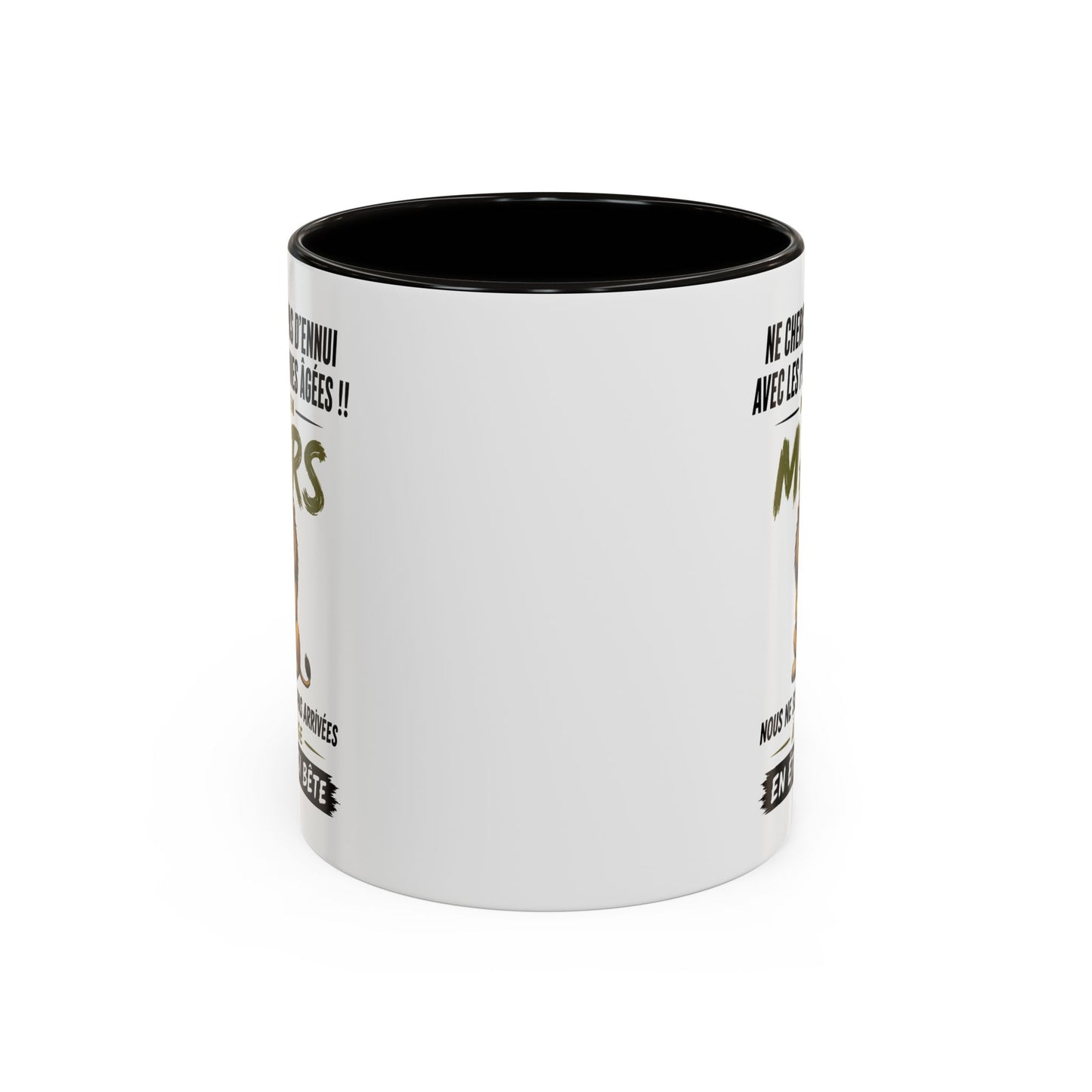 Tasse Humour Personnes Nées en Mars – Mug Lion Drôle Senior Retraité – Cadeau Anniversaire Homme Femme 325ml