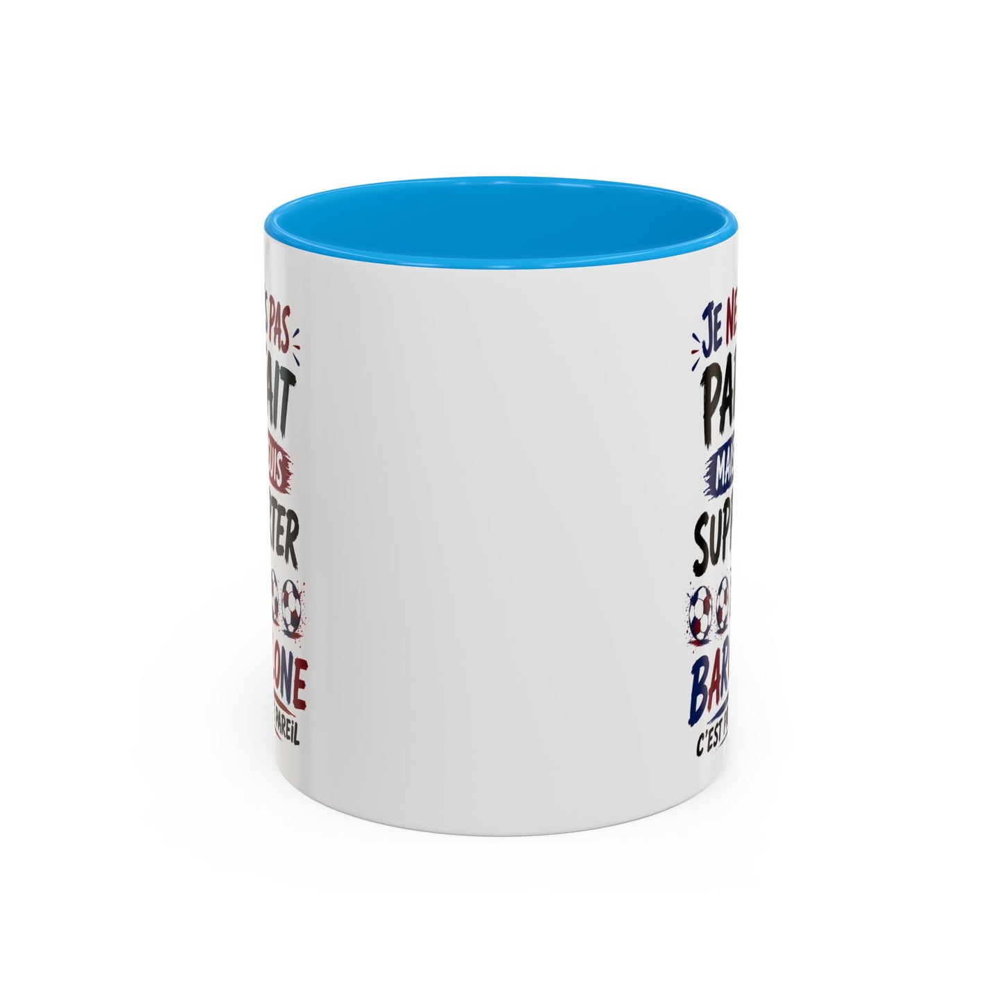 Tasse Je Ne Suis Pas Parfait Mais Je Suis Supporter de Barcelone – Mug Humour Football Supporter – Cadeau Football 325ml