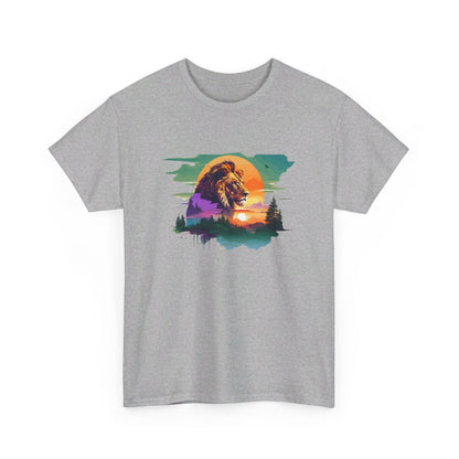 Tee shirt Animal Lion Royal - Design Puissant idée cadeau t shirt pour Homme et Femme