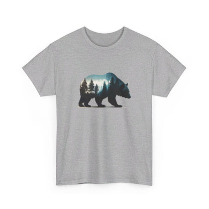 T shirt Animal Ours Majestueux - Design Puissant - idée cadeau tee shirt pour Homme et Femme