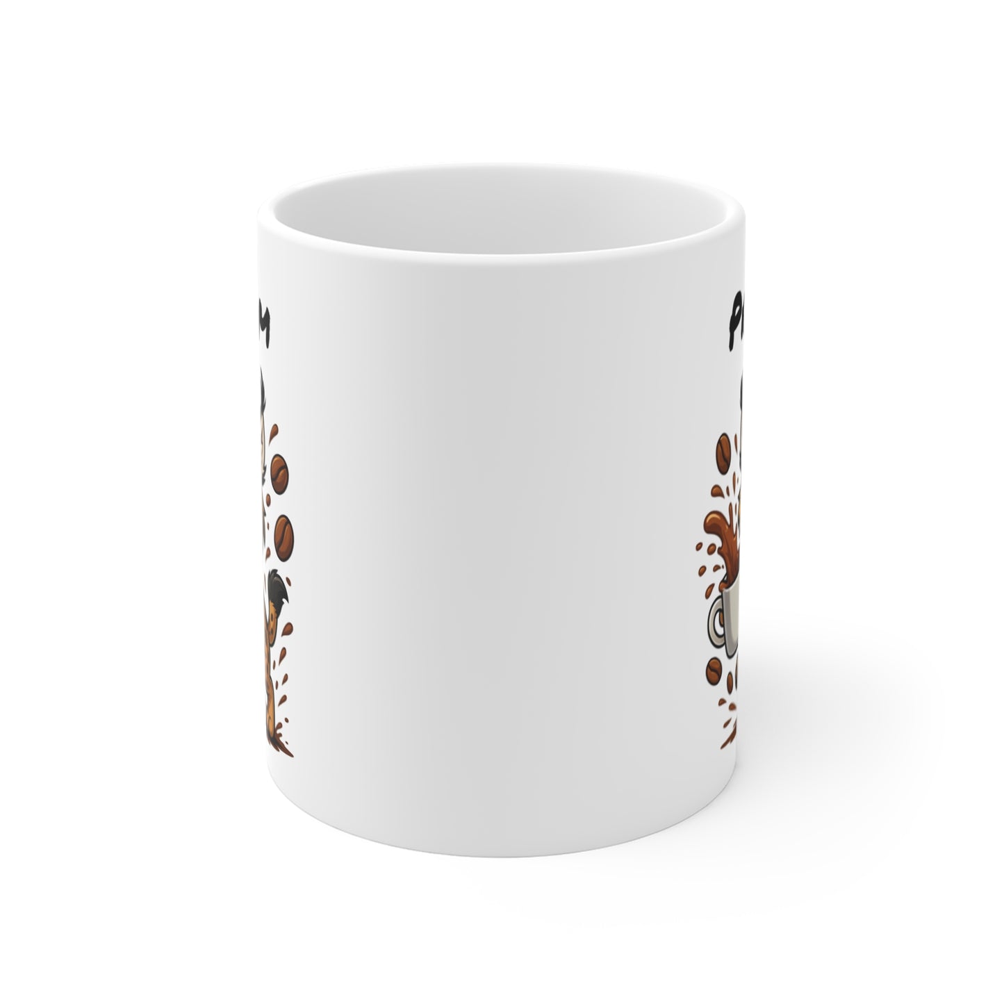 Tasse Personnalisable Lynx Café – Mug Prénom Animal Cartoon Céramique 325ml – Cadeau Original