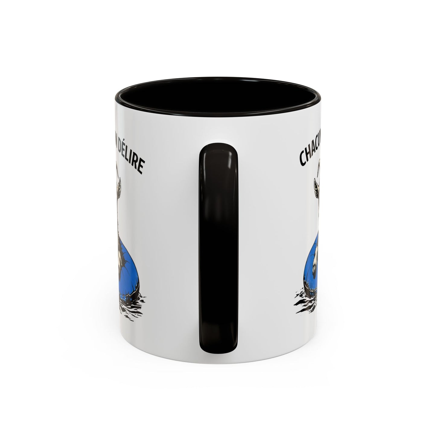 Tasse Chèvre Humour Chacun Son Délire 325ml – Mug Céramique Animal Fun Lunettes Cadeau Original