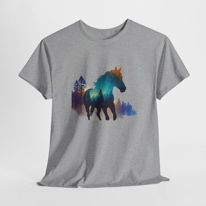 T shirt animal Cheval Élégant - Design Unique cadeau tee shirt Pour Homme et Femme