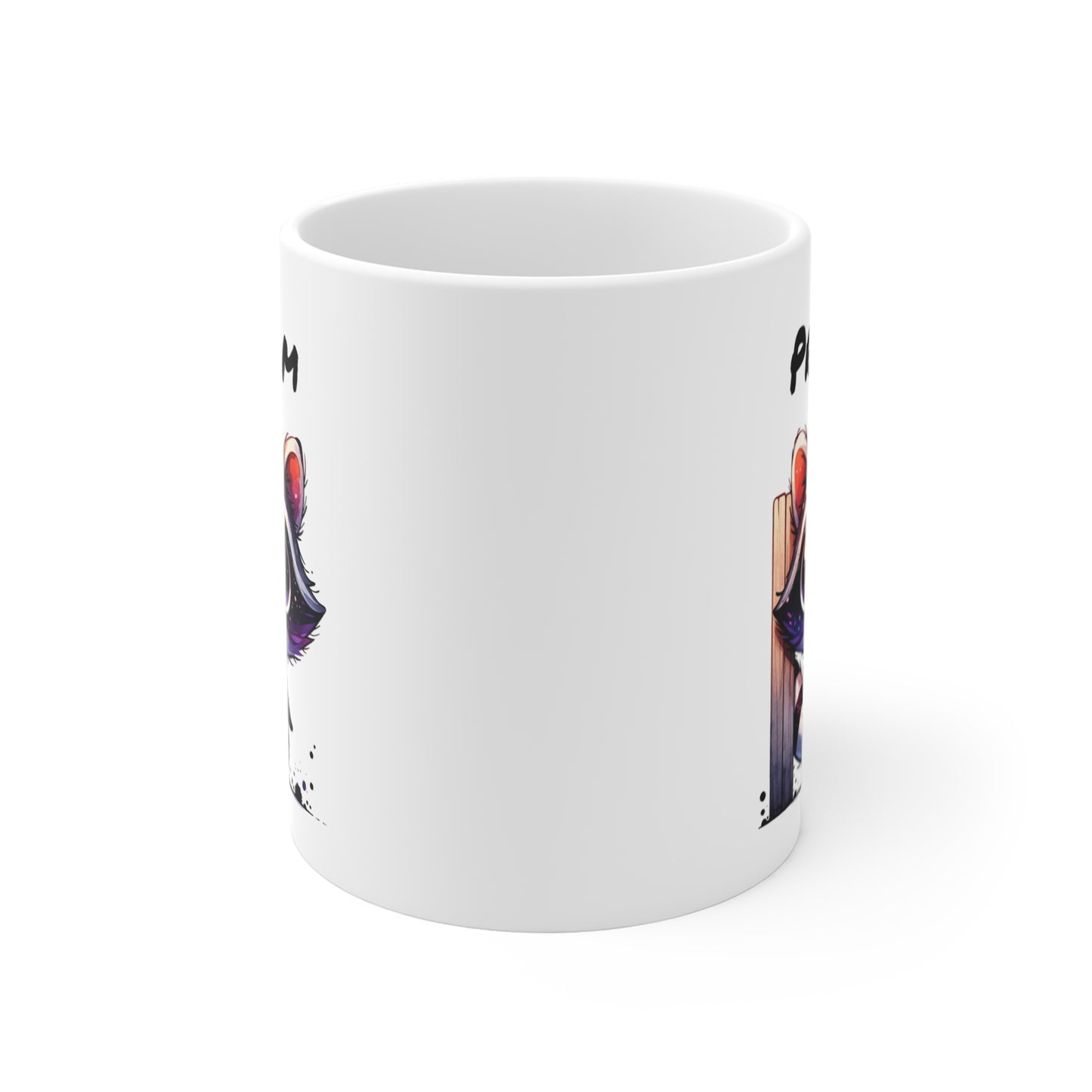 Tasse Personnalisable Raton Laveur Kawaii – Mug Prénom Animal Forêt – Cadeau Original 325ml