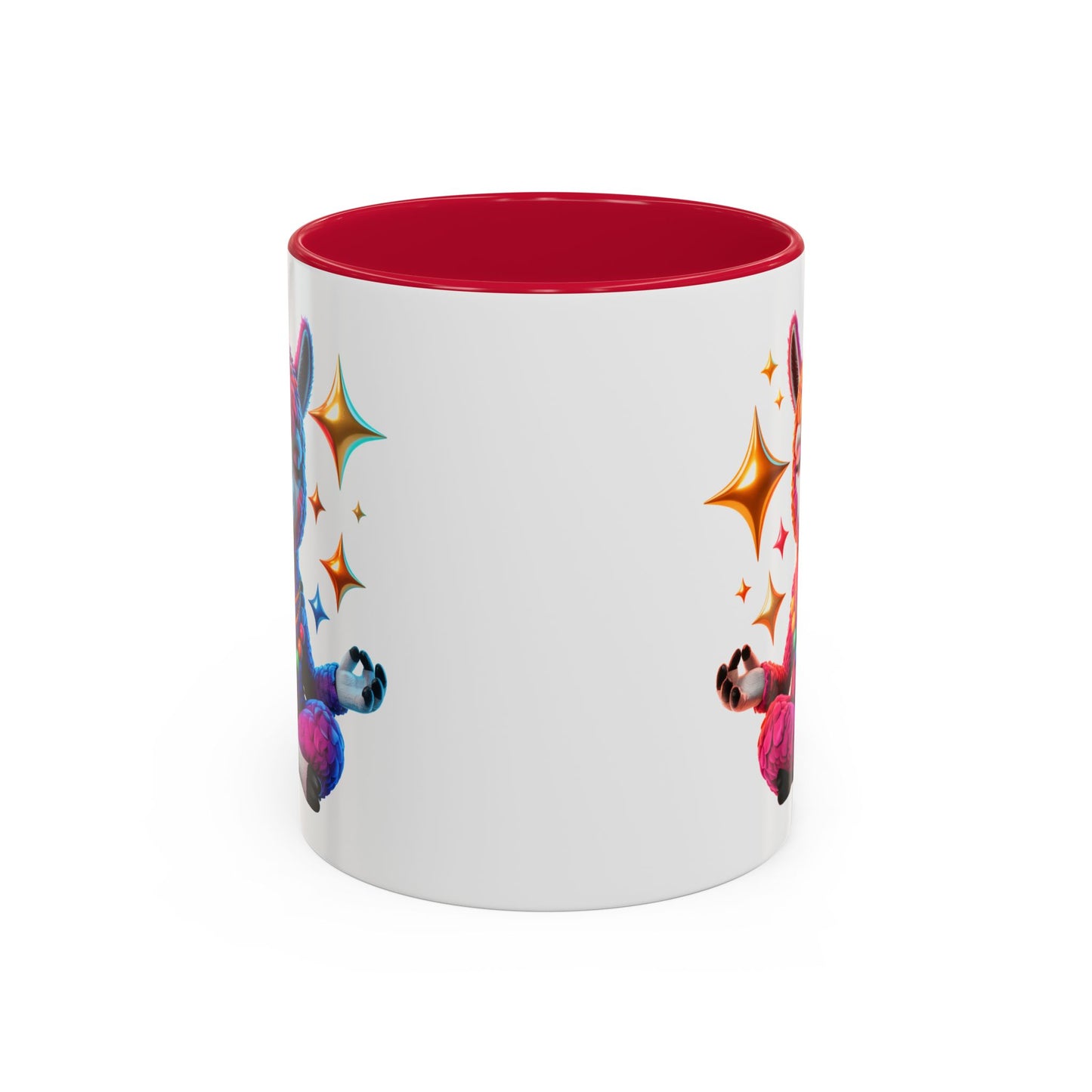 Mug Lama Méditation – Tasse Design Zen Coloré avec Étoiles – Cadeau Relaxation 325ml