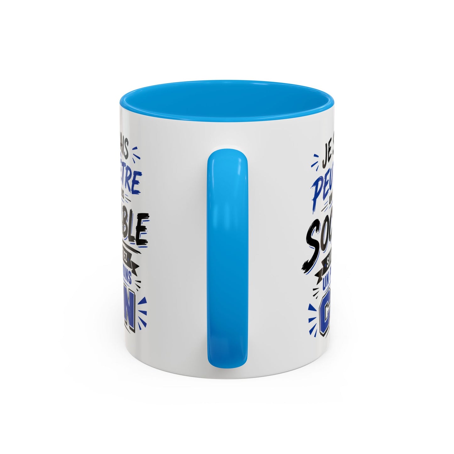 Tasse Je Serais Peut-Être Un Peu Plus Sociable Si Vous Étiez Un Peu Moins Cons – Mug Humour Drôle Cadeau Homme Femme 325ml