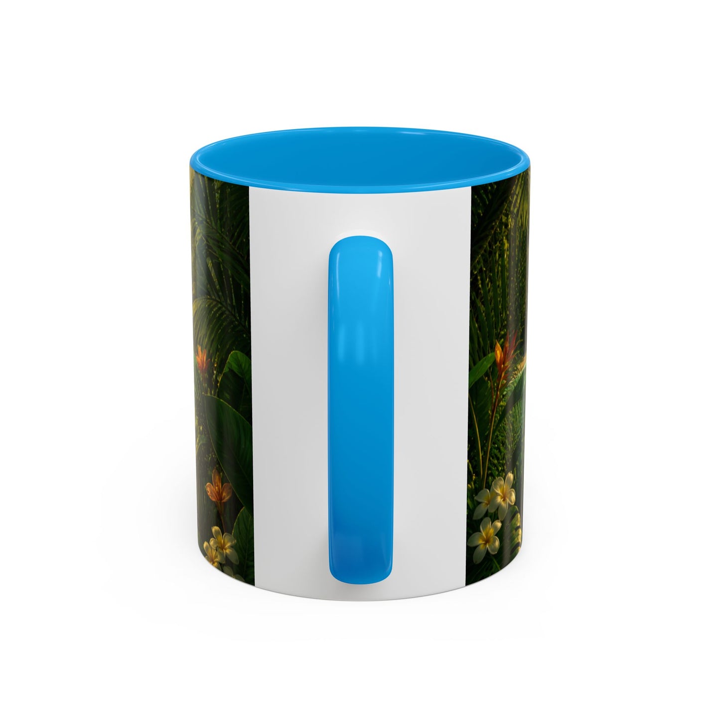 Tasse Plage Tropicale et Lagon – Mug Paysage Paradis Exotique – Design Nature et Palmiers – Céramique 325ml