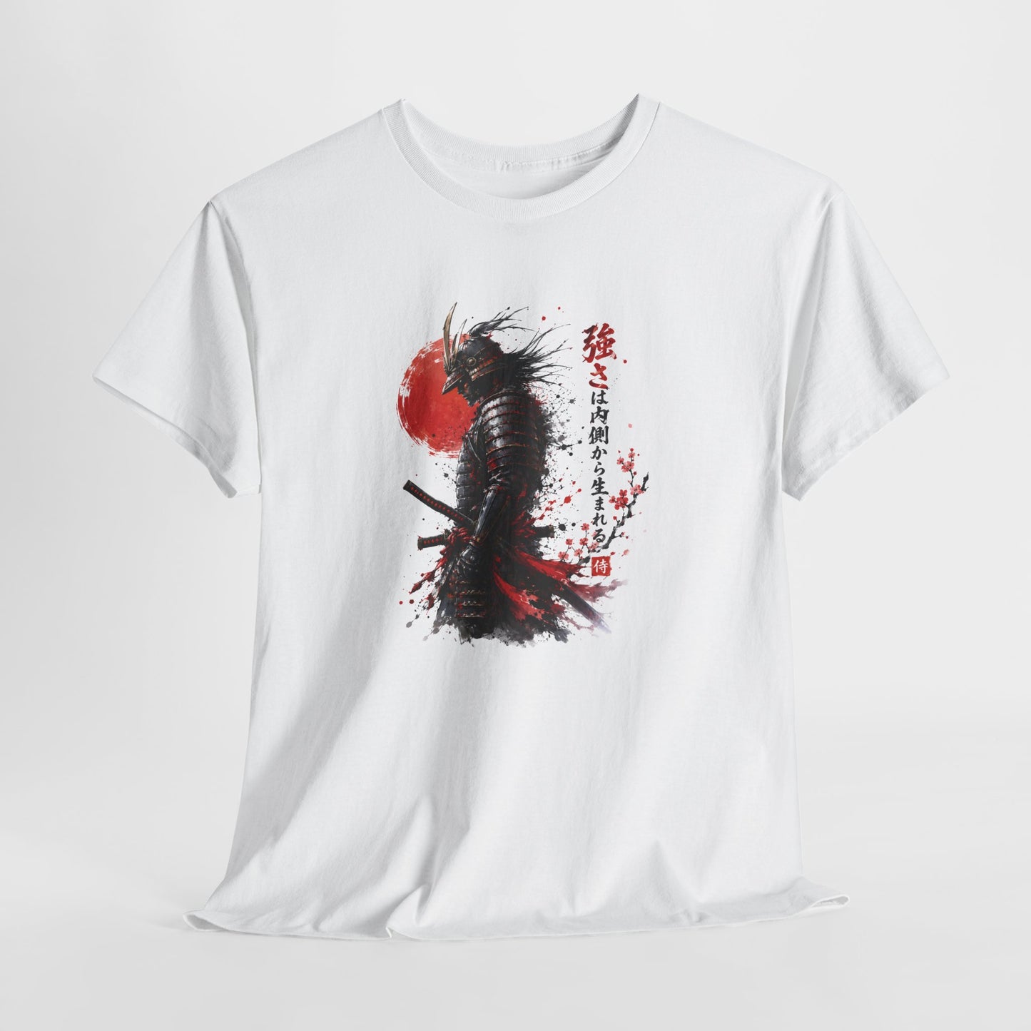 Tee Shirt Homme et Femme Samouraï Japon Guerrier Katana Armure Japonaise Art Traditionnel Idée Cadeau