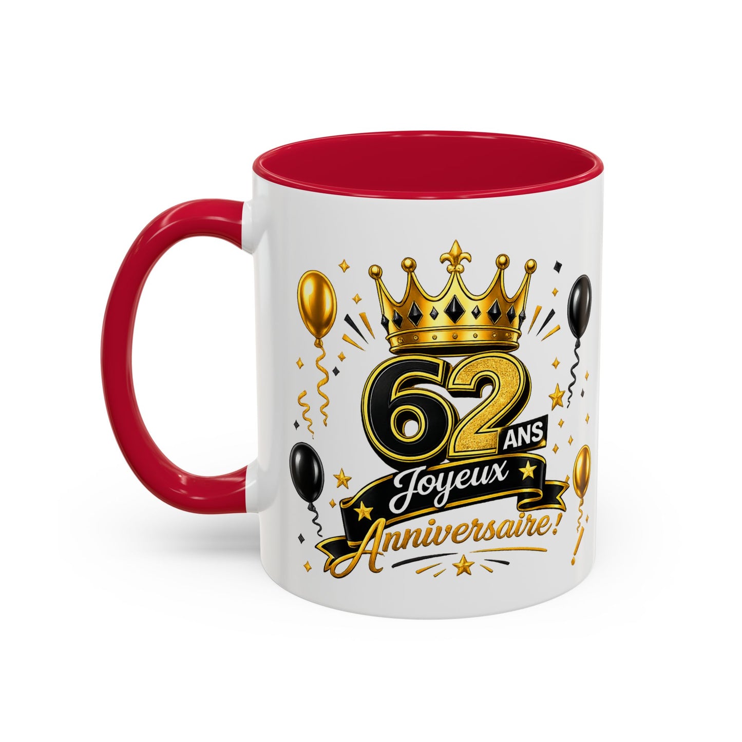 Mug Joyeux 62 Ans – Tasse Anniversaire 62 Ans – Cadeau Original pour Femme Homme – Idée Cadeau 62e Anniversaire
