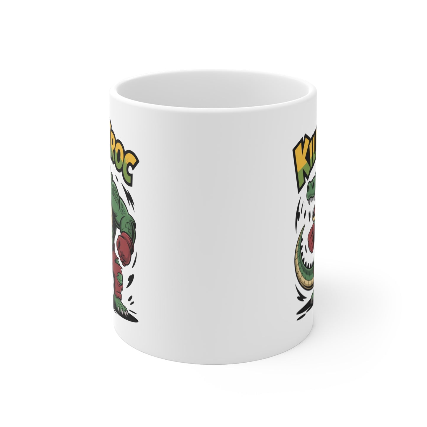 Tasse Crocodile 325ml – Mug Killer Croc Cartoon – Cadeau Original Animal Sauvage Musclé Céramique