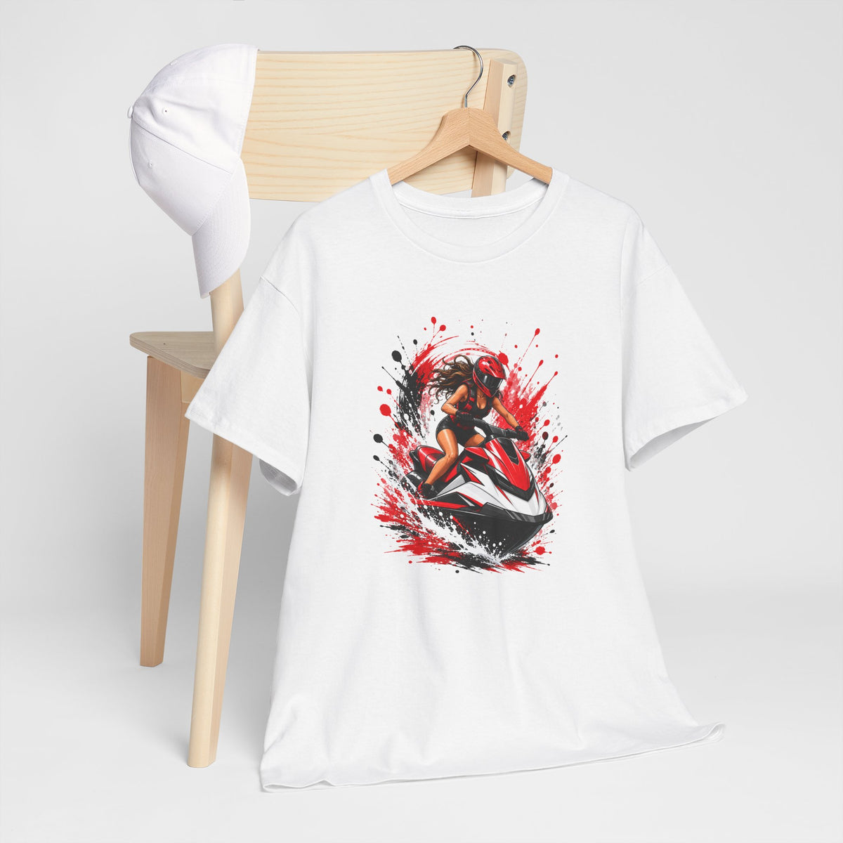 Tee Shirt Jet Ski Femme – Motarde des Mers – T-Shirt Sport Nautique Cadeau Femme