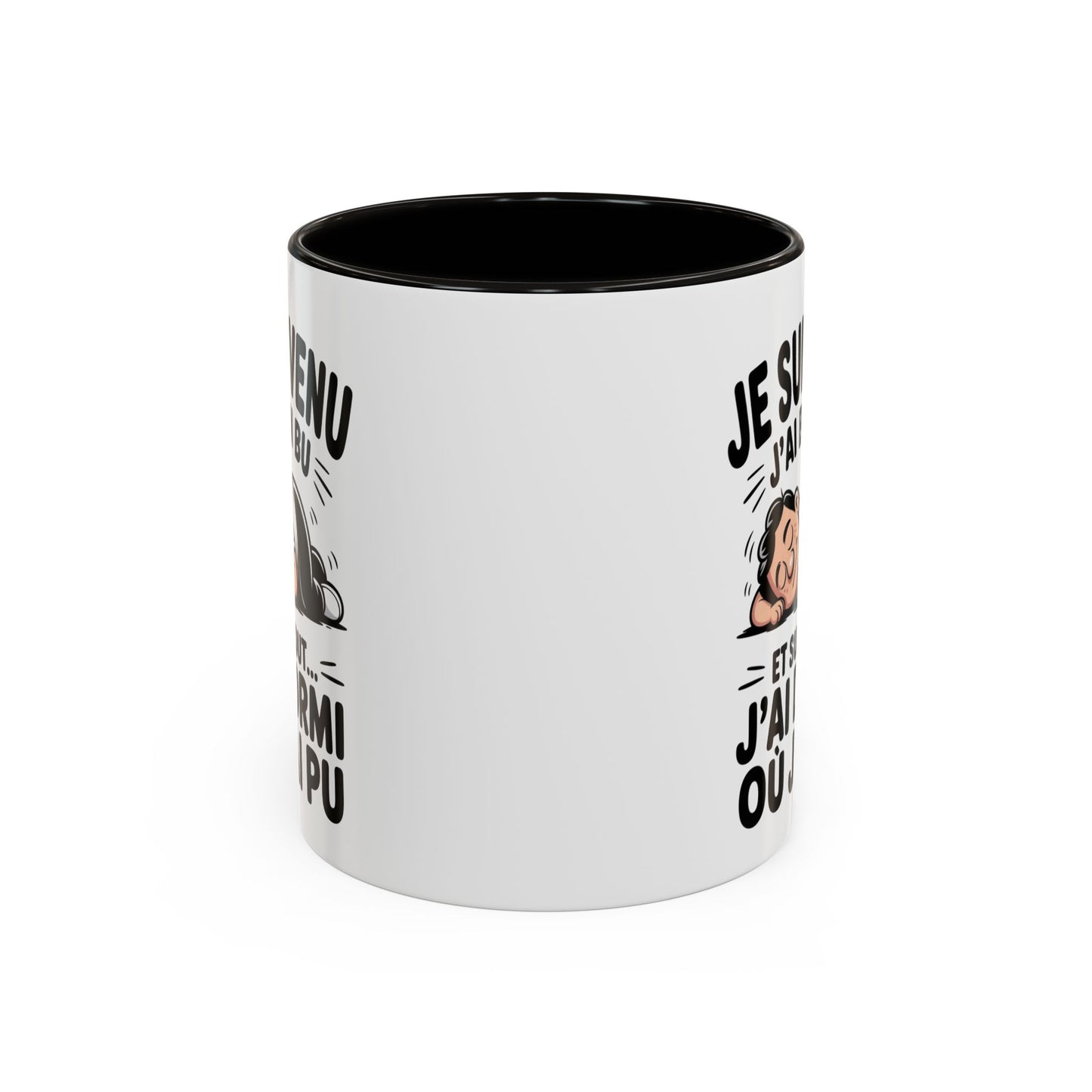 Mug Citation Humoristique – Tasse Humour Dormir Fainéant Fun – Cadeau Original Drôle – Céramique 325ml Noir Bleu Rouge