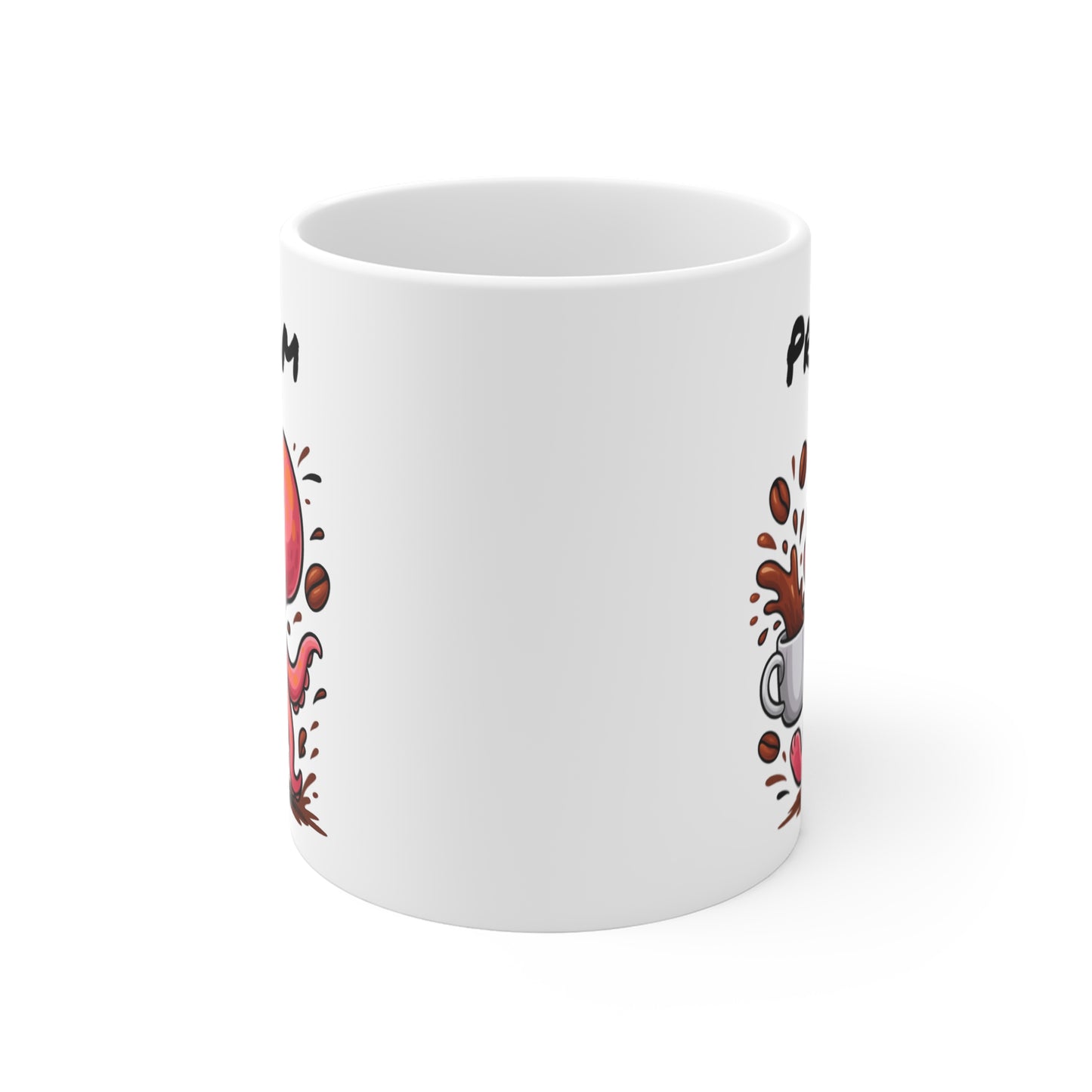 Tasse Personnalisable Pieuvre Café – Mug Prénom Cartoon – Cadeau Original Amateur de Café 325ml