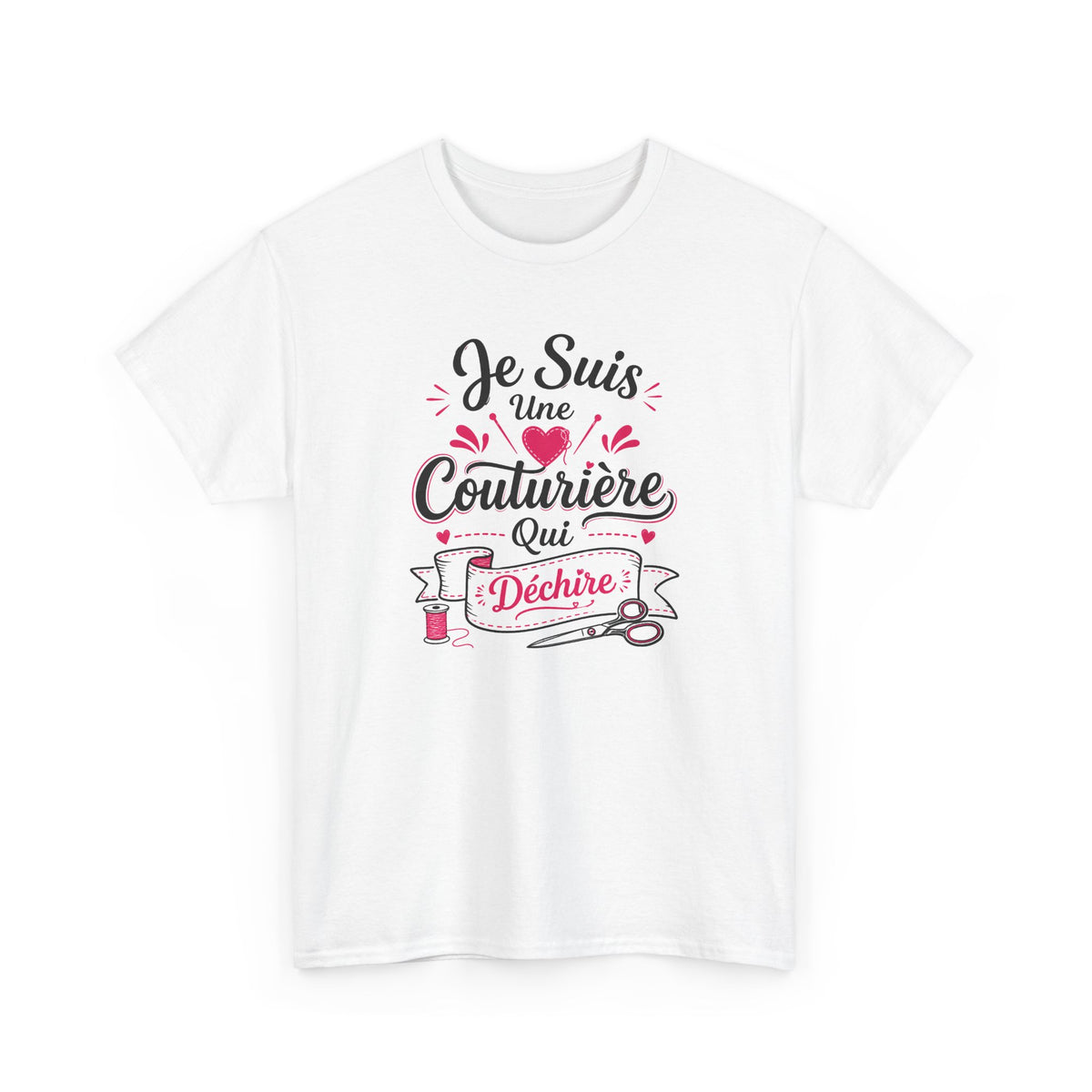 Tee Shirt Femme Couturière – Je Suis une Couturière Qui Déchire – T-Shirt Humour Couture Idée Cadeau Couturière