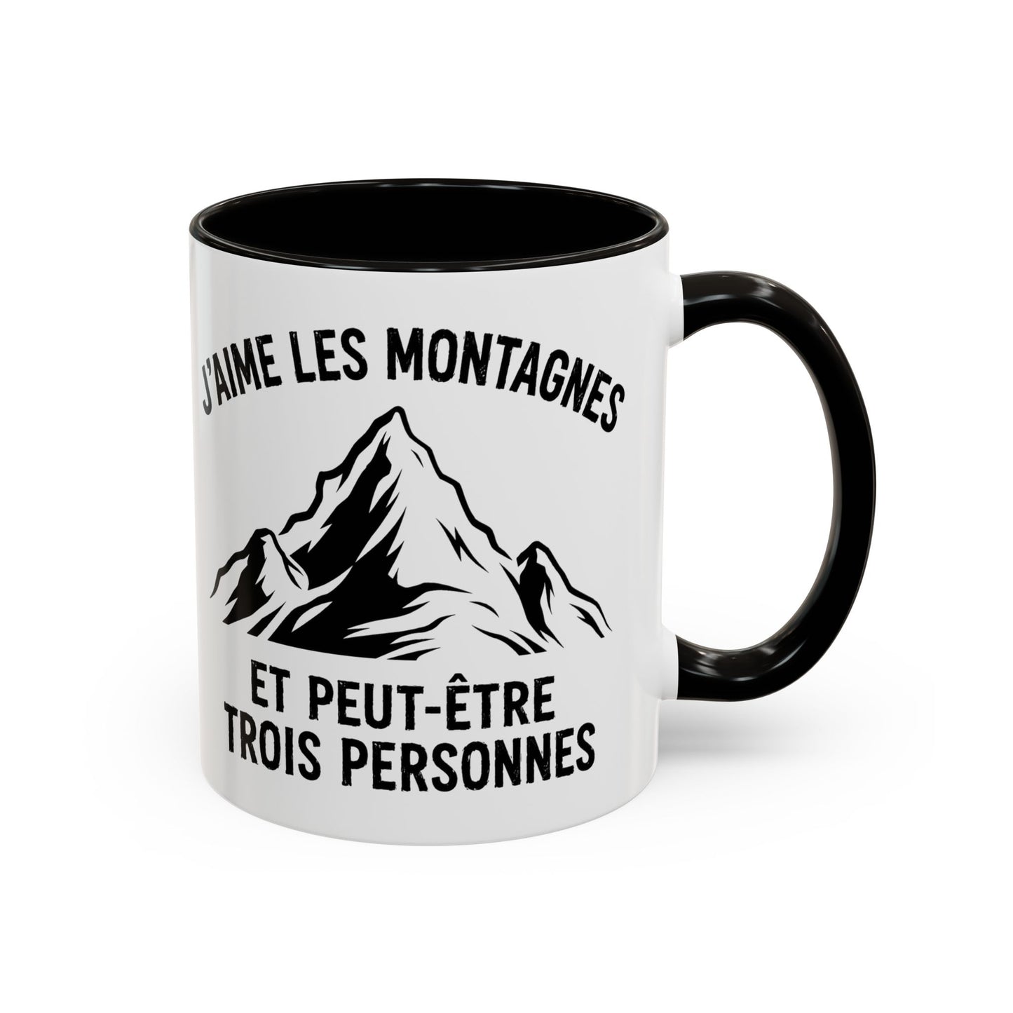Tasse Montagne Homme et Femme – Mug Humour Randonnée Nature Alpinisme – Cadeau Original Randonneur Campeur Amoureux des Sommets – 325 ml
