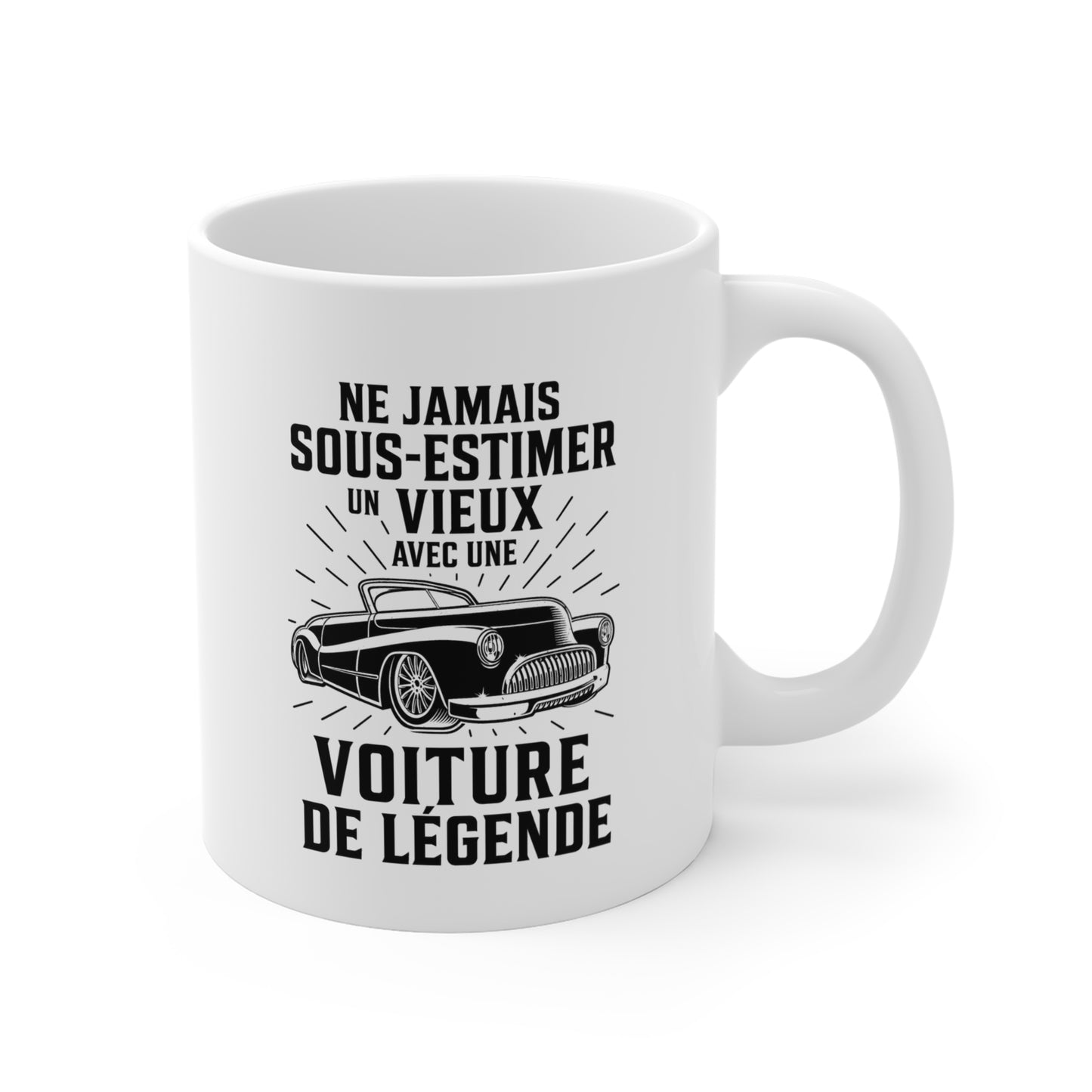 Mug Voiture Homme et Femme – Tasse Passion Automobile Sportive et Voiture de Collection – Idée Cadeau Conducteur Amateur Auto Mécanique – 325 ml