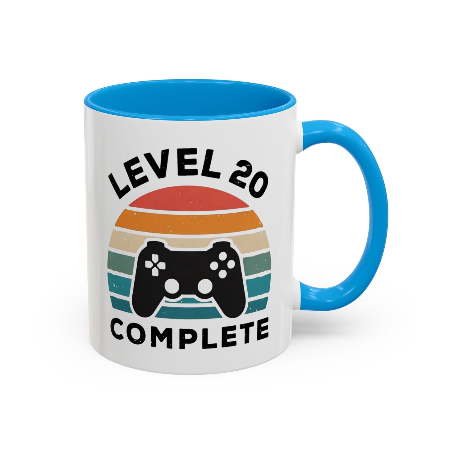 Tasse Level 20 Complète – Mug Gamer 20 Ans Homme Femme – Cadeau Anniversaire 20 Ans Gaming Console 325 ml
