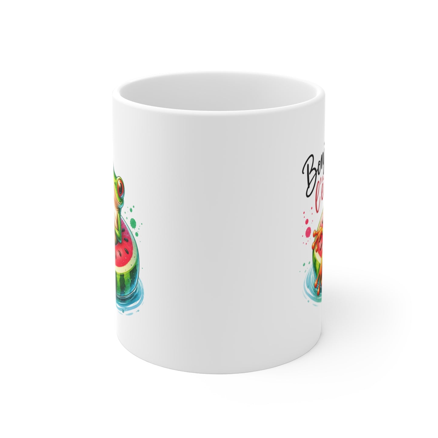 Tasse Grenouille Été – Mug Humour Vacances Piscine Cocktail – Cadeau Amoureux de l'Été 325 ml
