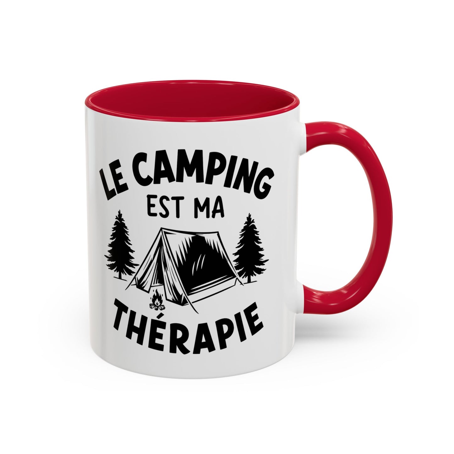Tasse Camping Homme et Femme – Le Camping est ma Thérapie – Mug Humour Nature Plein Air – Cadeau Original pour Campeur – 325 ml