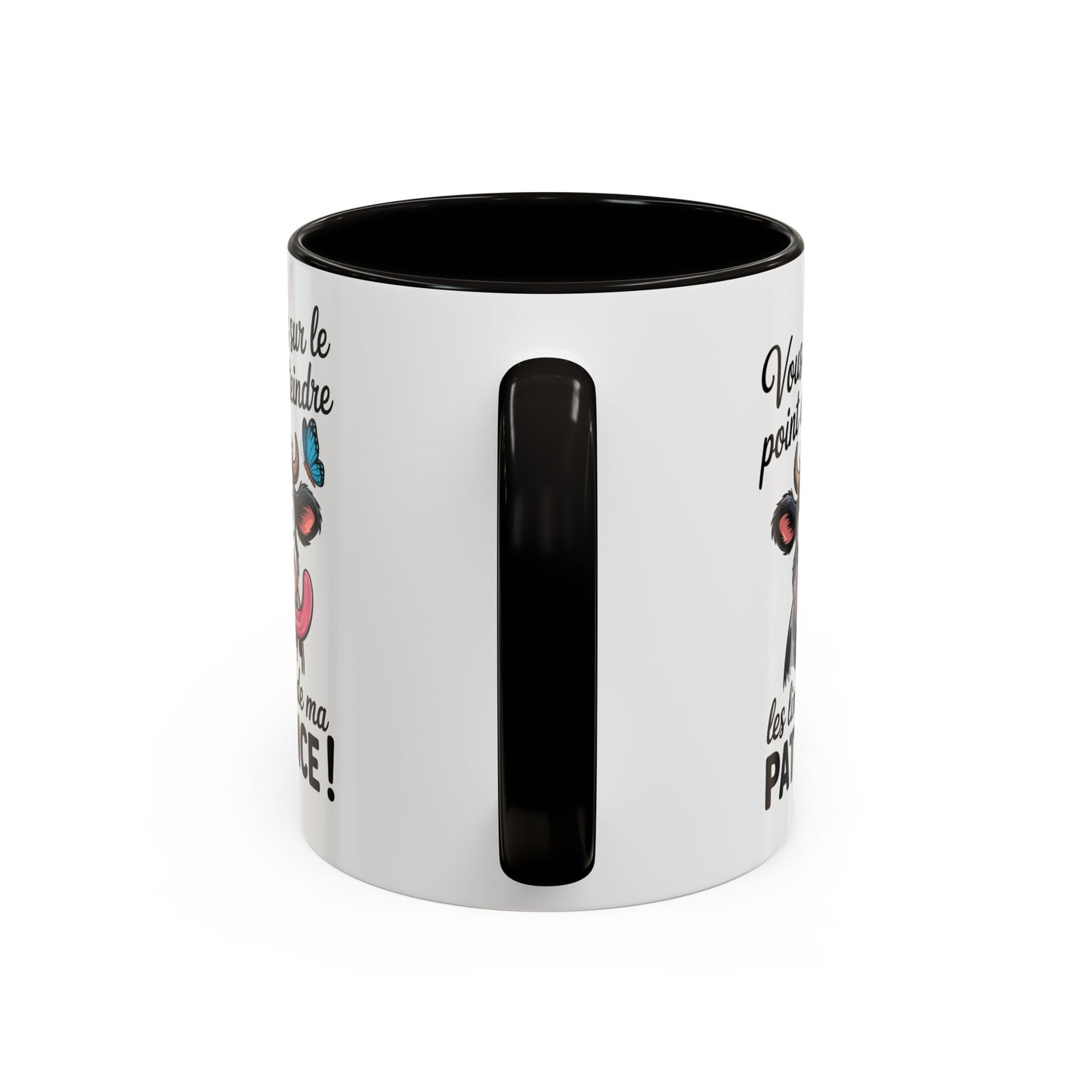 Mug Vache Humoristique – Tasse Animal Drôle Citation J’Peux Pas J’ai – Cadeau Fun Original Homme Femme