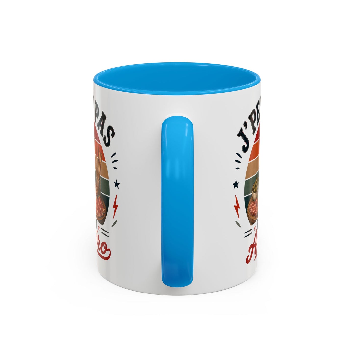 Tasse J’Peux Pas J’Ai Apéro – Mug Humour Apéritif Vintage – Cadeau Convivialité Homme Femme 325ml