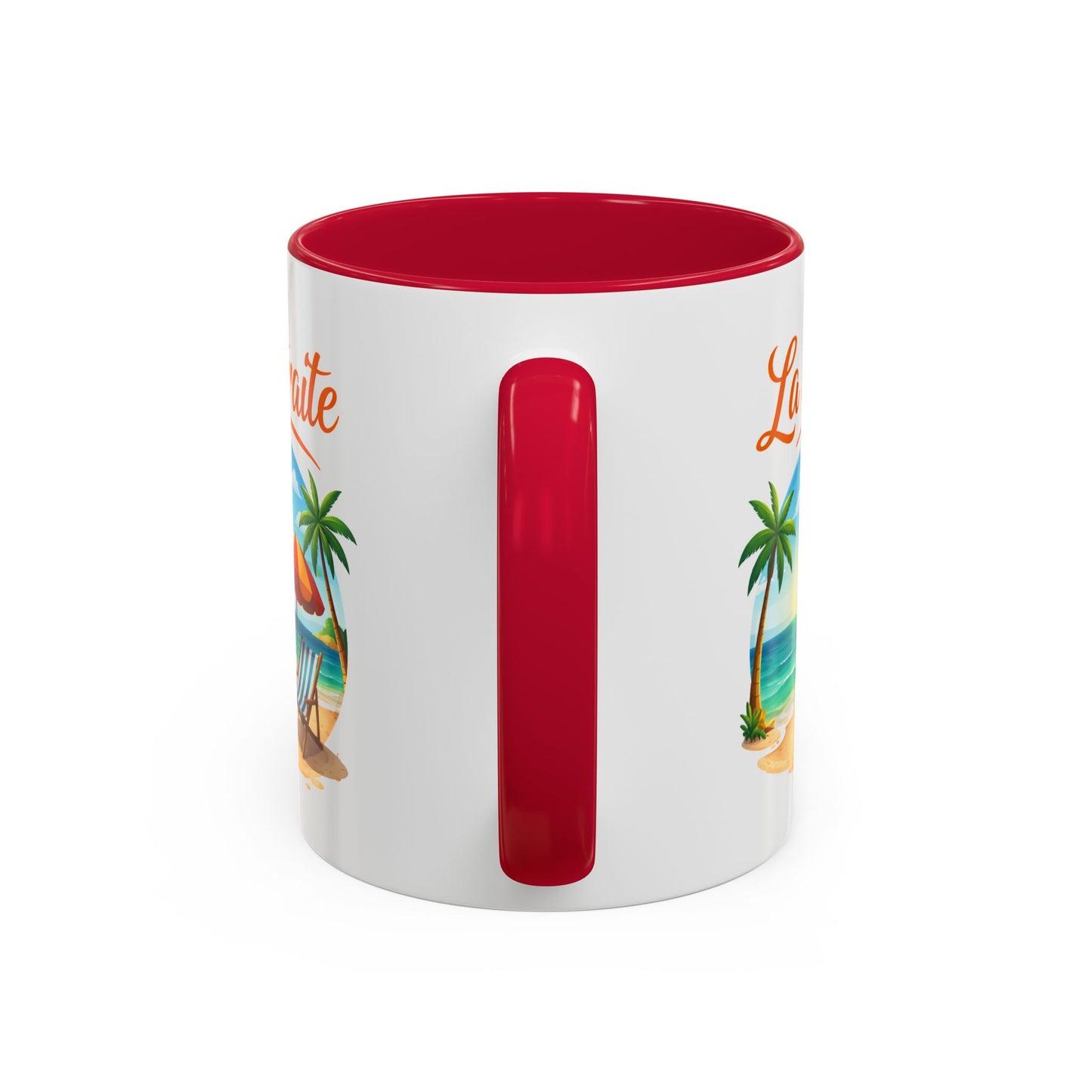 Mug Retraite Plage Tropicale – Tasse Vacances Soleil Mer Palmiers – Cadeau Départ Retraite Homme Femme – Céramique 325ml Noir Bleu Rouge
