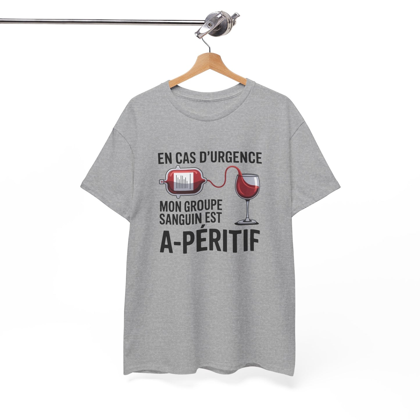 T-Shirt Infirmier Humoristique Homme Femme – Tee Shirt Don du Sang Drôle – Cadeau Médecin Infirmière Noir Blanc Gris