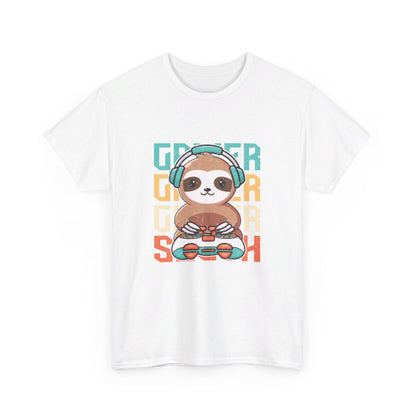 T-shirt Gamer avec Design Paresseux idée cadeau gaming - Pour Homme et Femme
