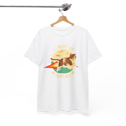 T-shirt Chat Fusée idée cadeau humour amusant pour homme et femme