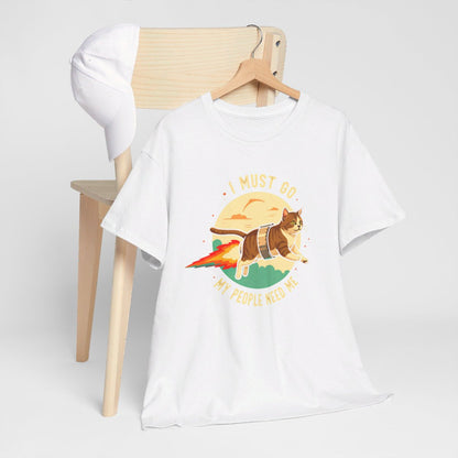 T-shirt Chat Fusée idée cadeau humour amusant pour homme et femme