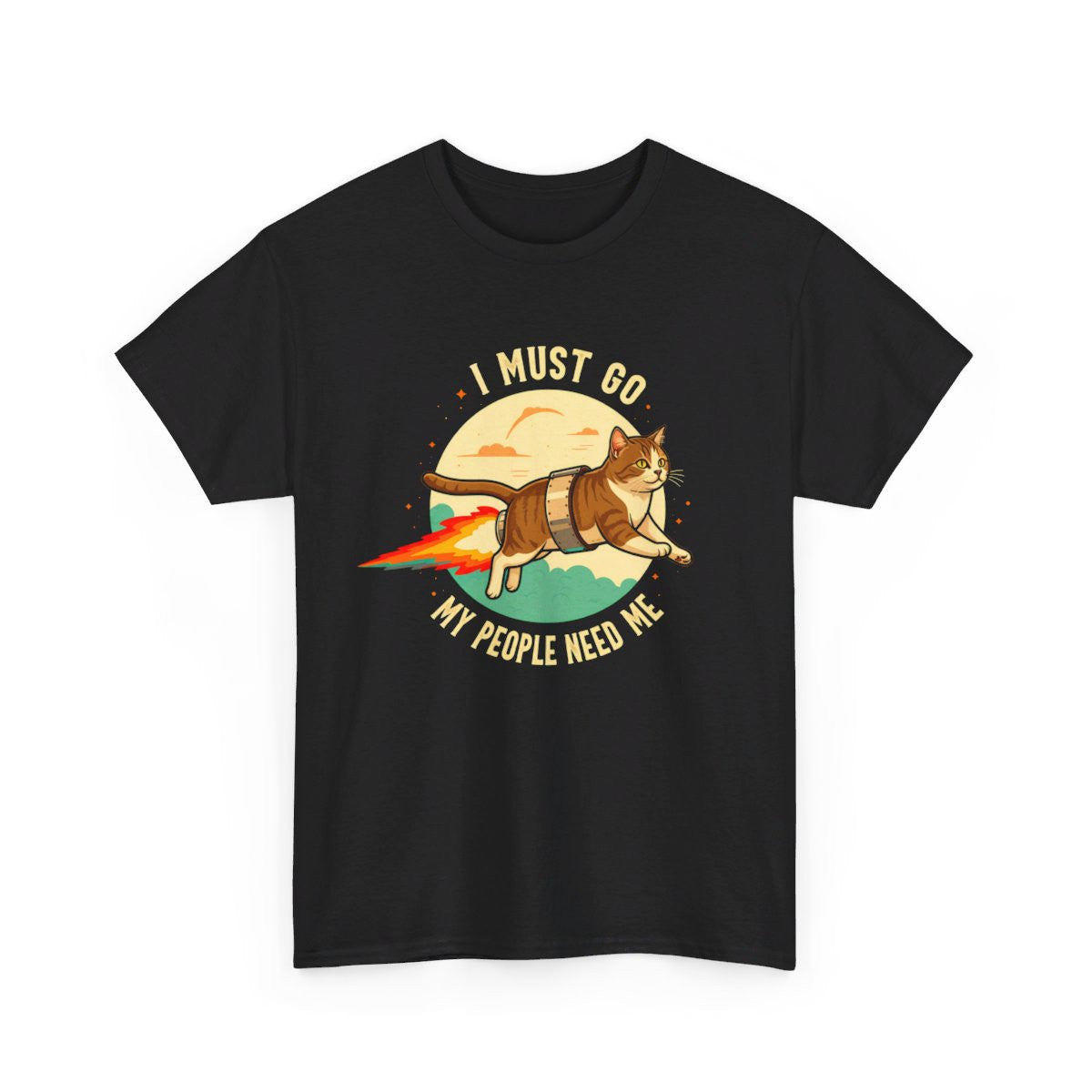 T-shirt Chat Fusée idée cadeau humour amusant pour homme et femme