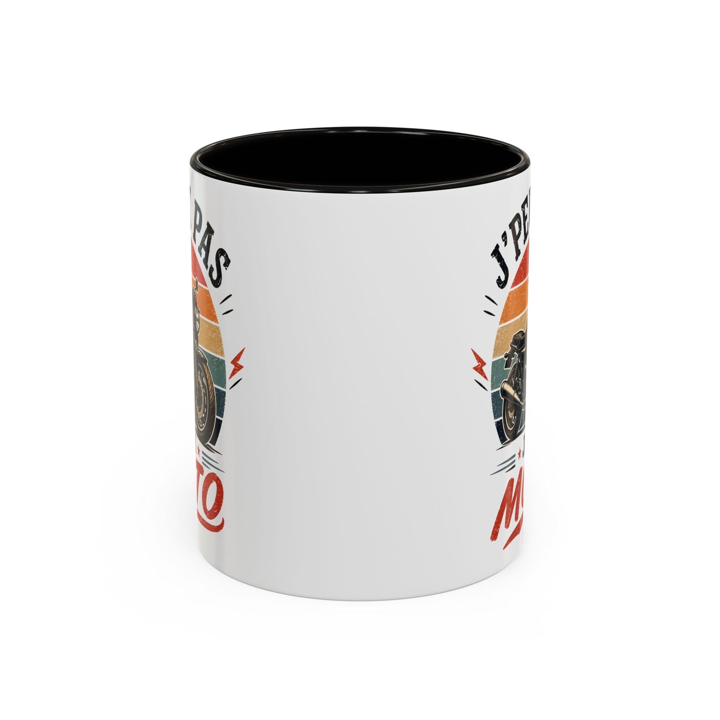 Tasse J’Peux Pas J’Ai Moto – Mug Motard Vintage Humoristique – Cadeau Passion Moto Homme Femme 325ml