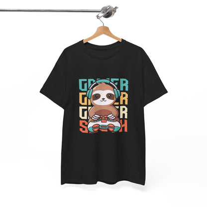 T-shirt Gamer avec Design Paresseux idée cadeau gaming - Pour Homme et Femme
