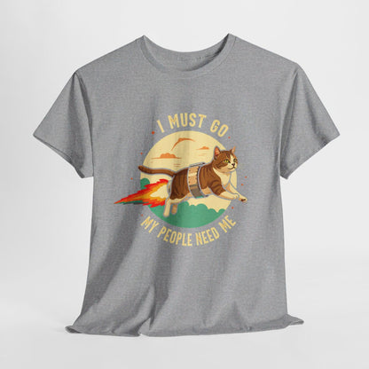 T-shirt Chat Fusée idée cadeau humour amusant pour homme et femme