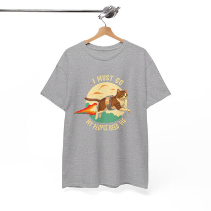 T-shirt Chat Fusée idée cadeau humour amusant pour homme et femme