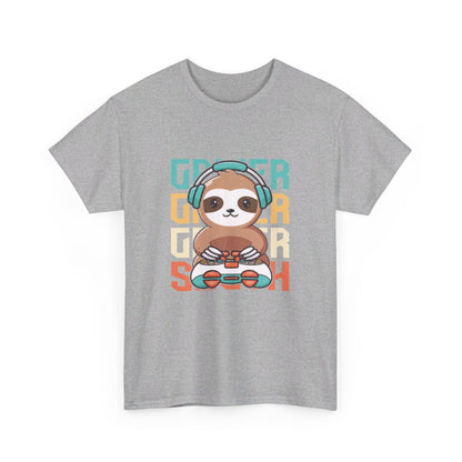 T-shirt Gamer avec Design Paresseux idée cadeau gaming - Pour Homme et Femme