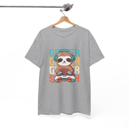 T-shirt Gamer avec Design Paresseux idée cadeau gaming - Pour Homme et Femme